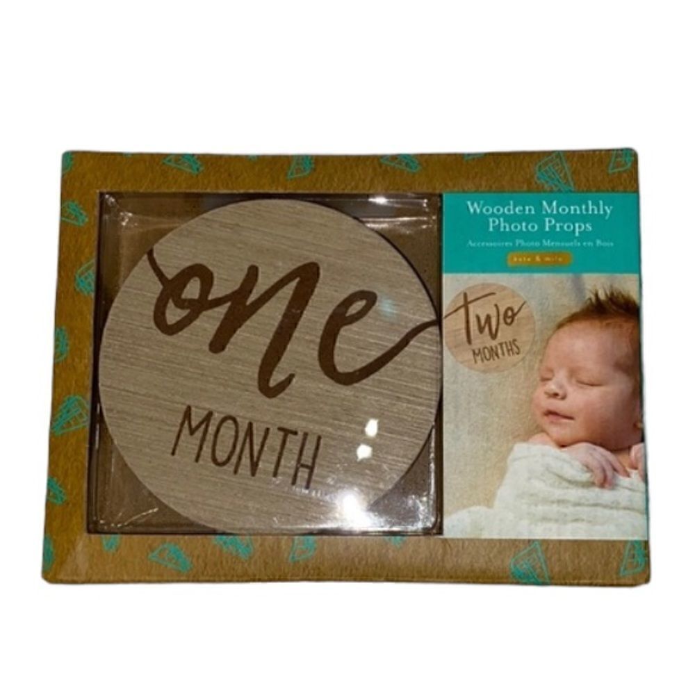 - Kate & Milo Baby Wooden Monthly Photo Props